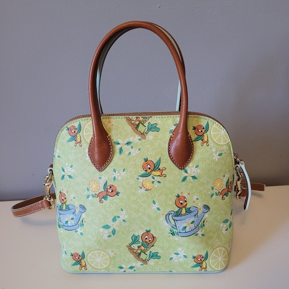 Dooney & Burke Disney Orange Bird Epcot Flower & Garden Festival Satchel, BNWOT - Picture 5 of 12